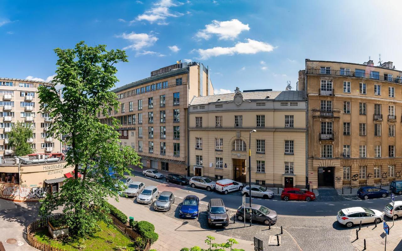 Mokotowska 67 Prywatne Mieszkanie Z Balkonem W Centrum Miasta I W Poblizu Ambasady Usa Samodzielne Zameldowanie! Self Check-In System! วอร์ซอ ภายนอก รูปภาพ